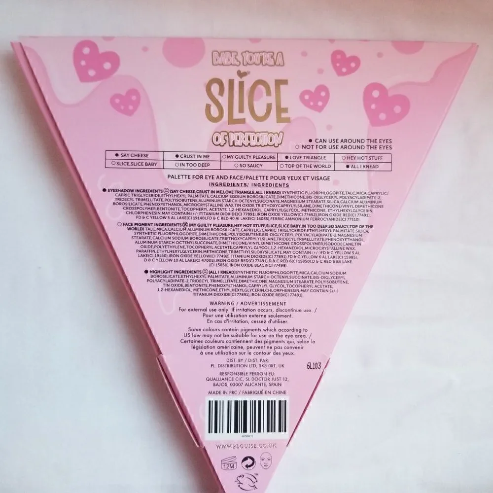 P.Louise Babe, You're a Slice of Perfection Face and Eye Palette